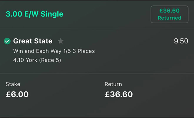 Football Man united betslip winner