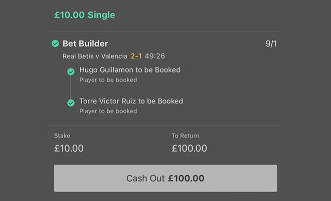 Football Valencia betslip winner