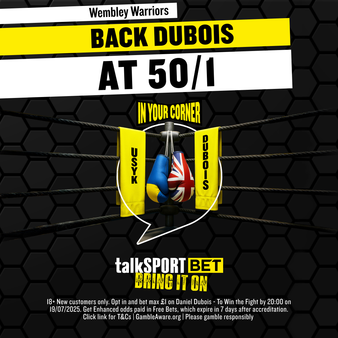 TalkSport Bet - BACK DUBOIS AT 50/1