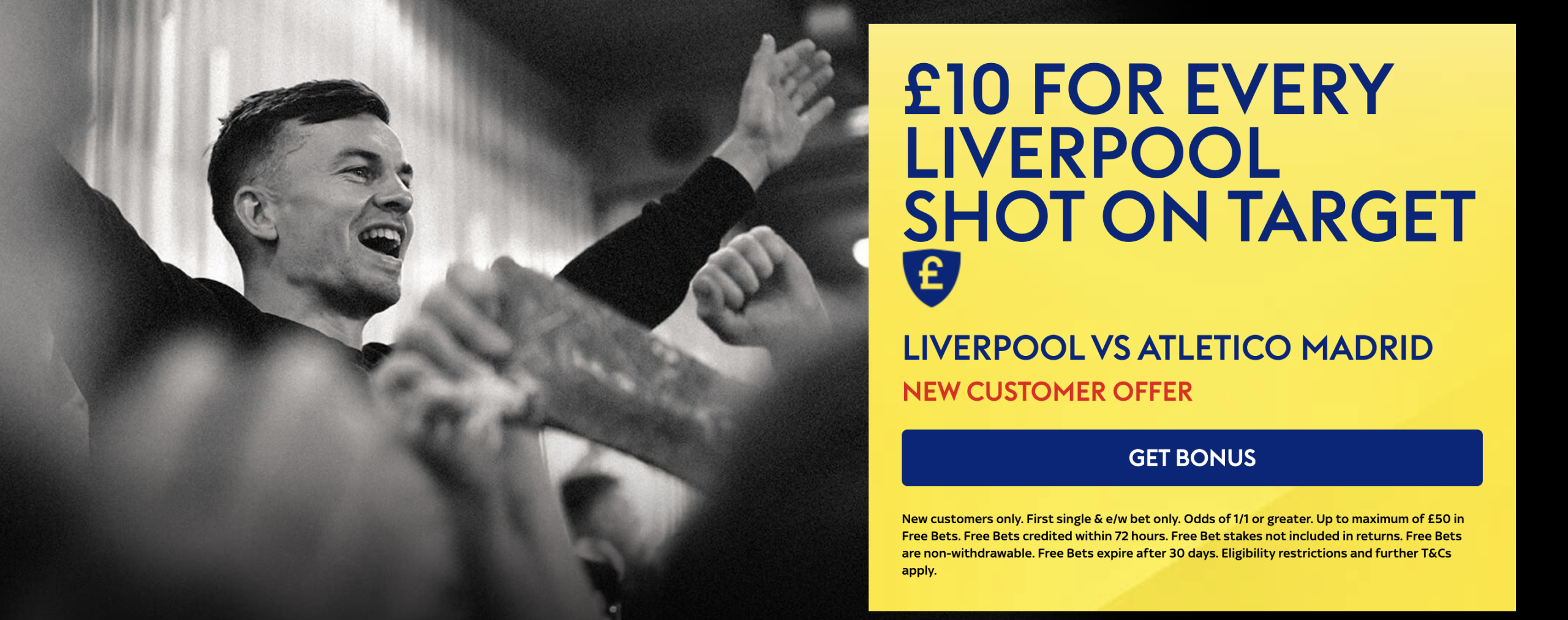 SkyBet Offer: £10 free bet for every Liverpool shot on target 