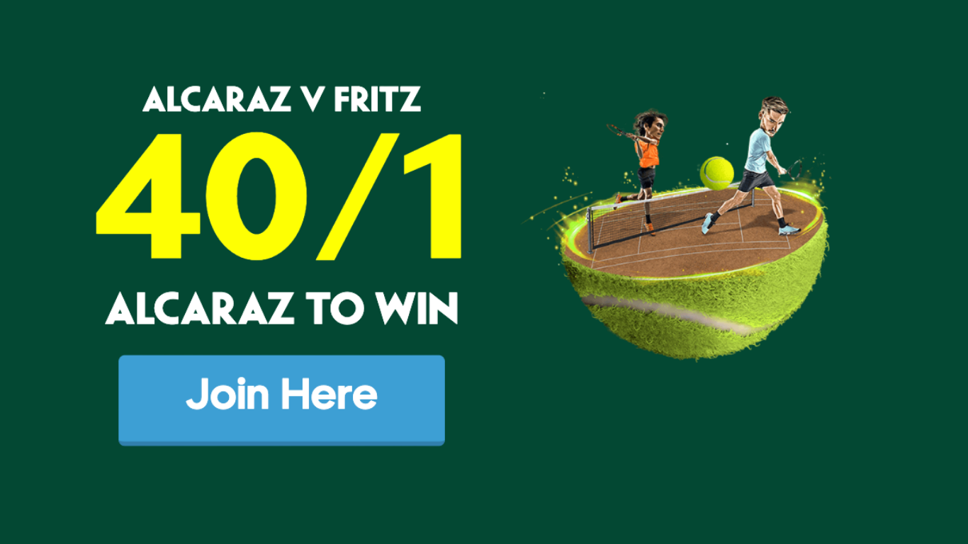 40/1 Alcaraz to Beat Fritz – Paddy Power Wimbledon Odds Boost