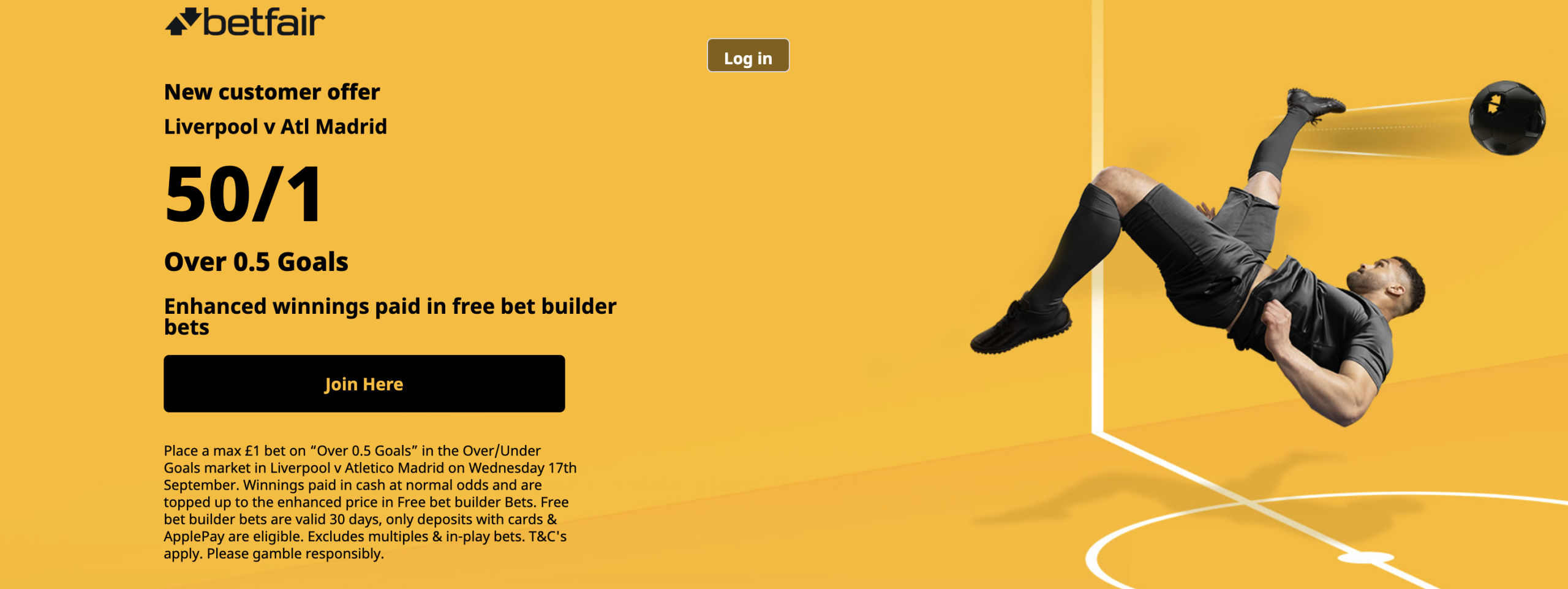 Betfair Offer: Liverpool v Atl Madrid – Goal to be scored 50/1