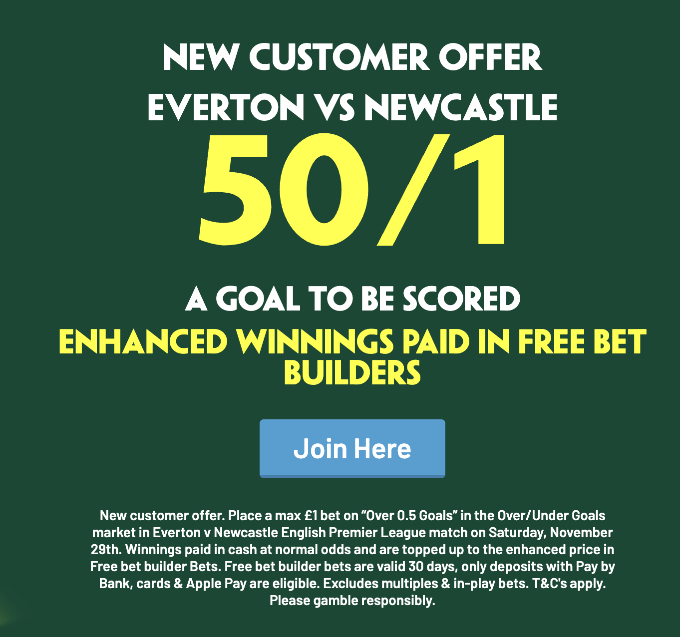 Paddy Power: Arsenal v Bayern Munich 50/1 a goal to be scored