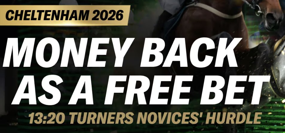 Money Back As A Free Bet On The 13:20 Turners Novices' Hurdle