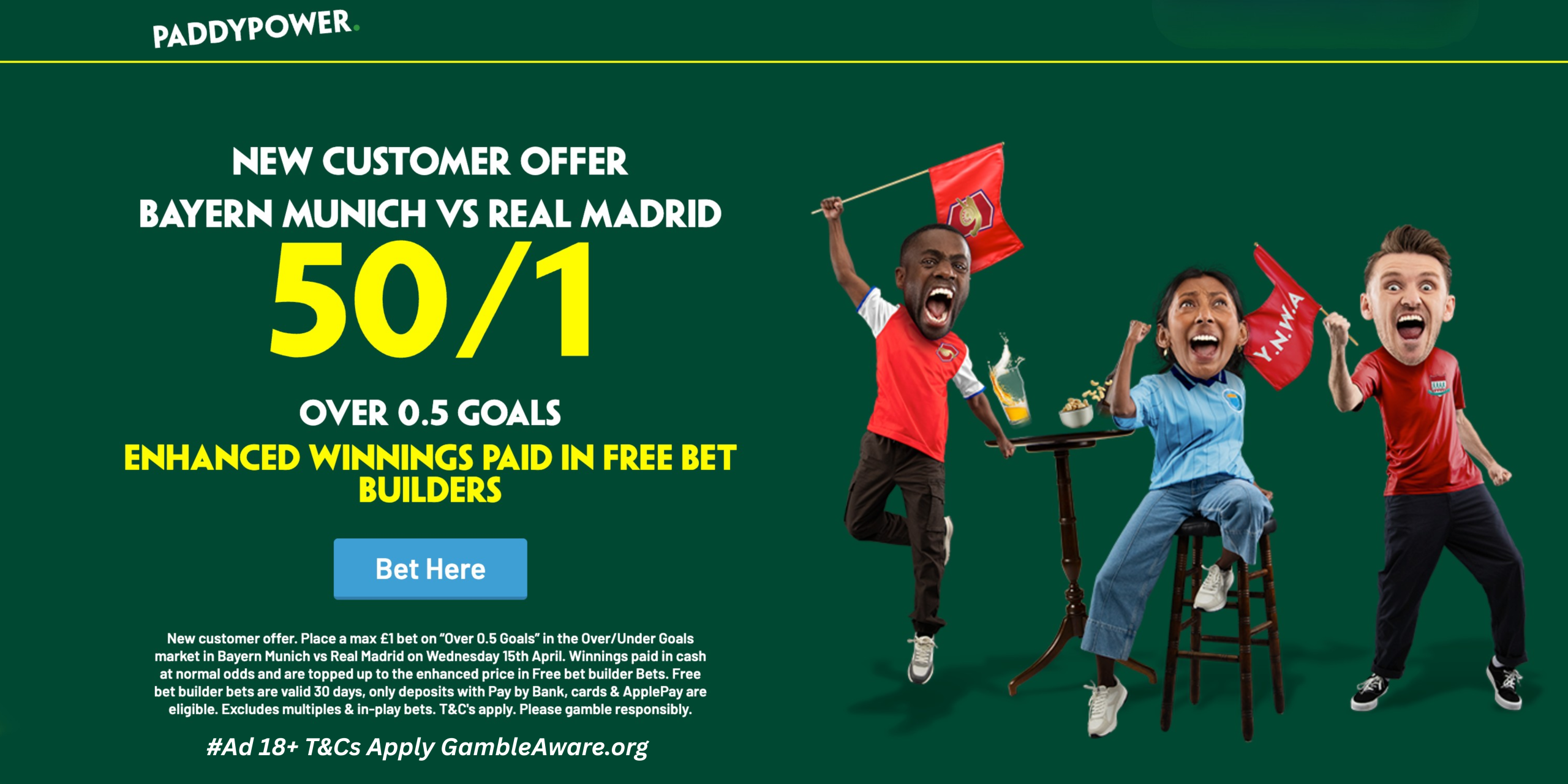 Paddy Power Top Banner Boost
