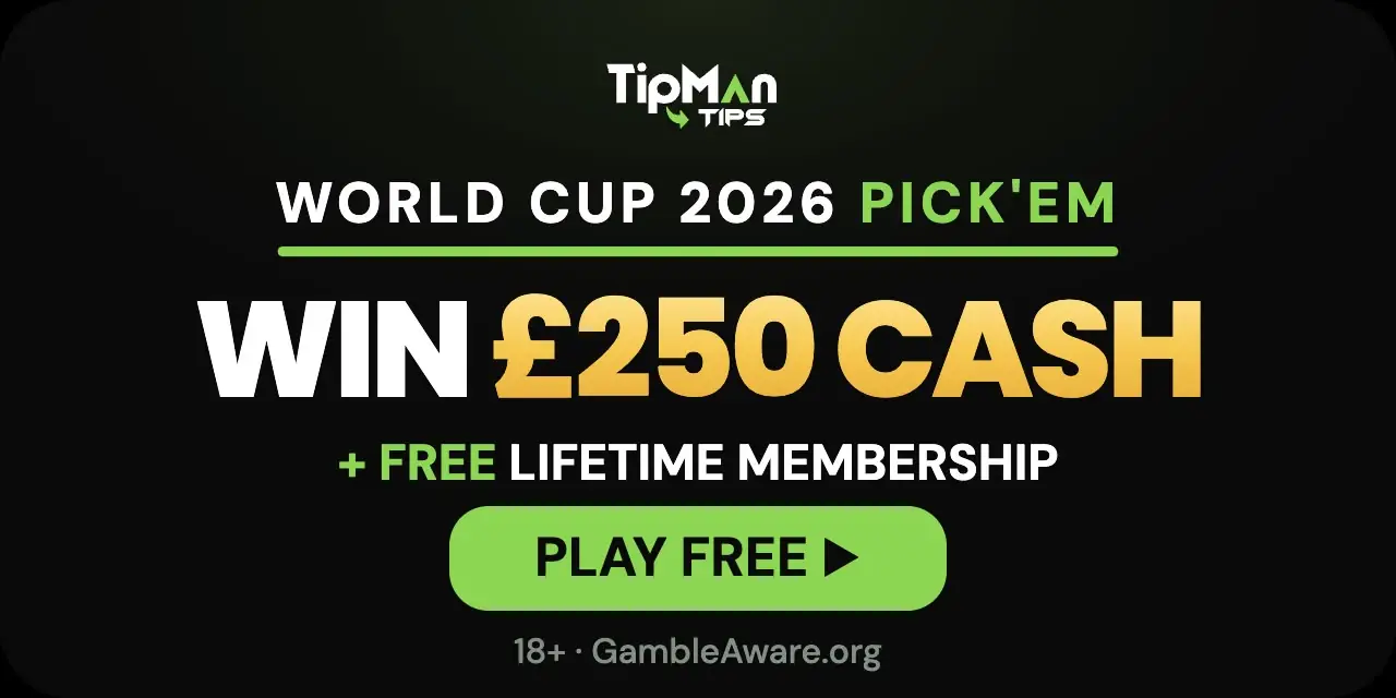 Tipman Pickem Free to play - Win up to £1,350