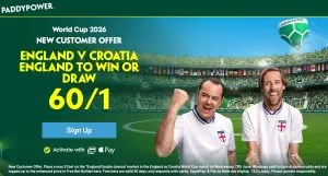 England vs Croatia Paddypower